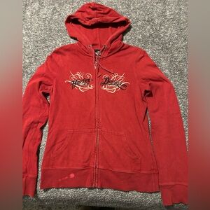 Harley-Davidson Women's Bold Red Zip-Up Hoodie